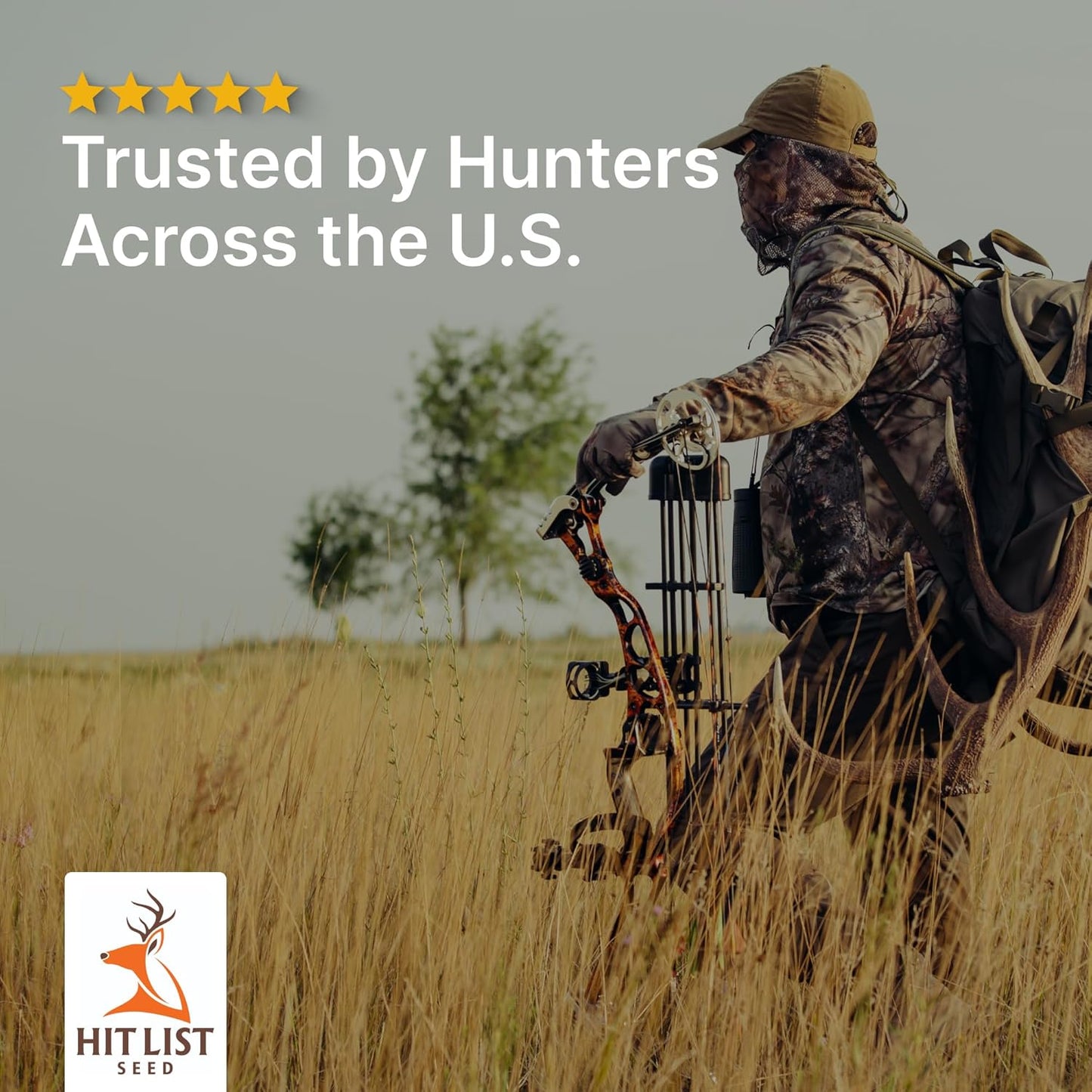 Screening Food Plot Seeds for Deer - Annual Mix - Egyptian Wheat, Sorghum (Grain/Sudangrass) - Spring, Summer & Fall Planting - 3 lbs