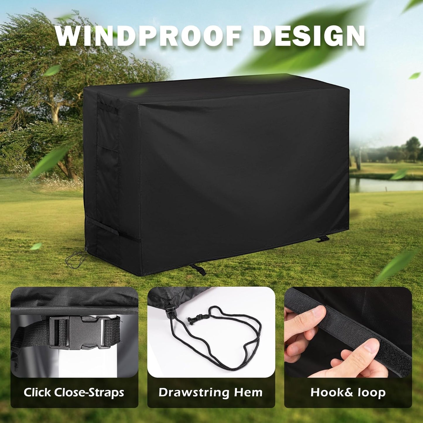 Griddle Cover for Royal Gourmet PD4001 4 Burner Propane Gas Griddle, Flat Top Grill Cover for Royal Gourmet 55in 4-Burner Outdoor Grill