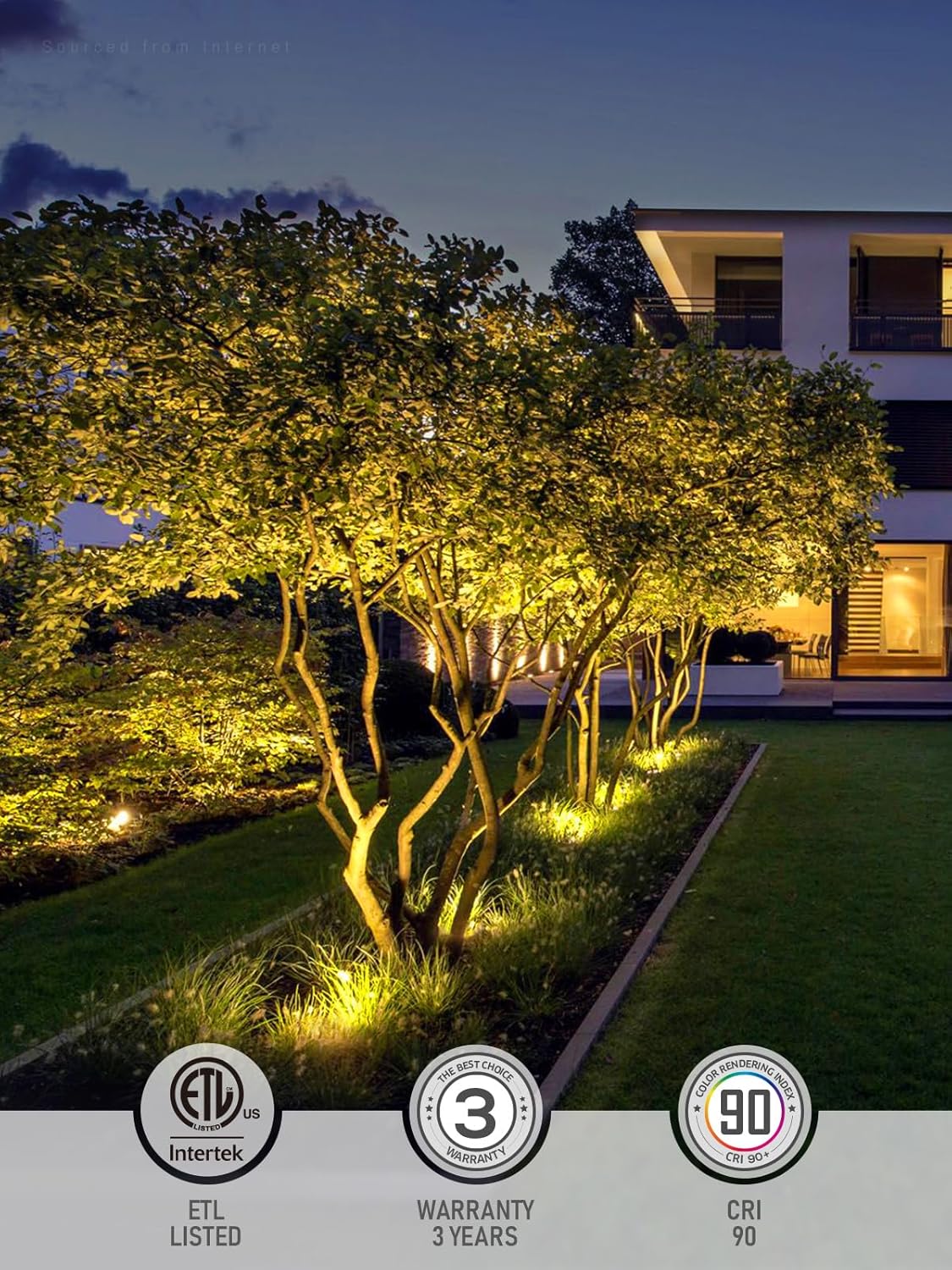 LEONLITE Dia. 4 Inch Well Lights Landscape LED In Ground, Grated Top, 3000K Warm White, 12-24V AC/DC CRI90 Low Voltage Garden Landscaping, Oil Rubbed Bronze Aluminum Housing, Pack of 6