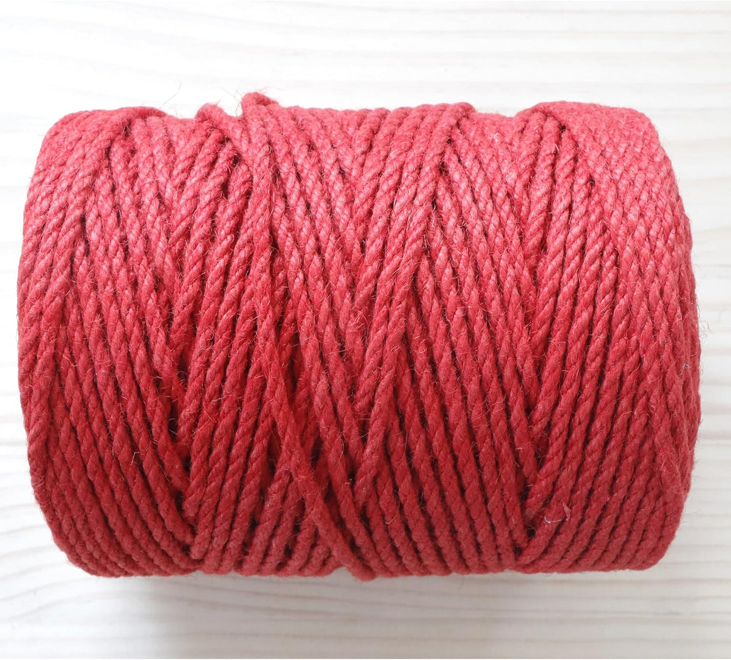 4mm x 500 Feet Red Jute Rope, Twine for Gardening Tomato Climbing Plant Tie Floristry Crafts Gift Wrapping Packing Decor