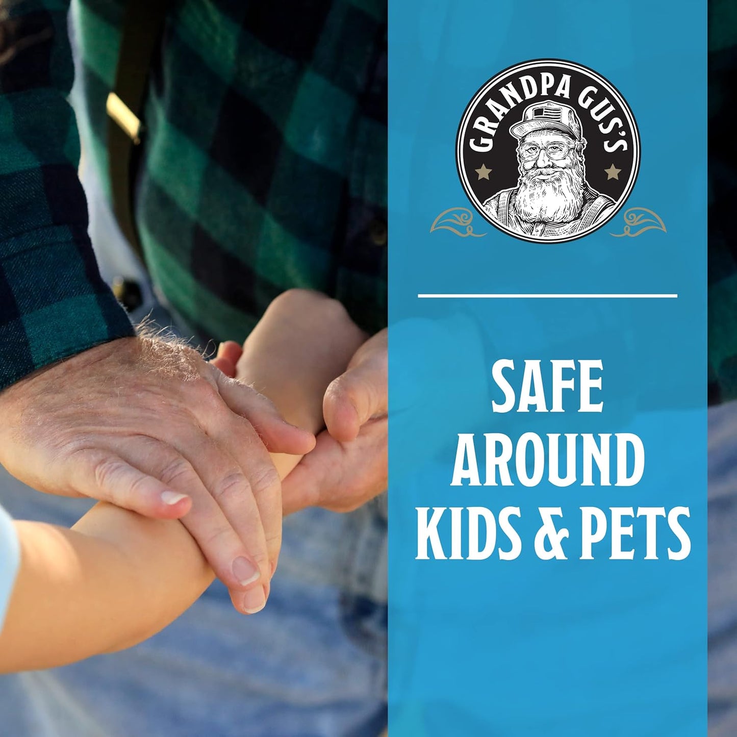 Grandpa Gus's Natural Mosquito Repellent Spray, Time-Release Plant-Based Actives, Non-Greasy, No Stains, DEET-Free, 4 oz (Pack of 2)