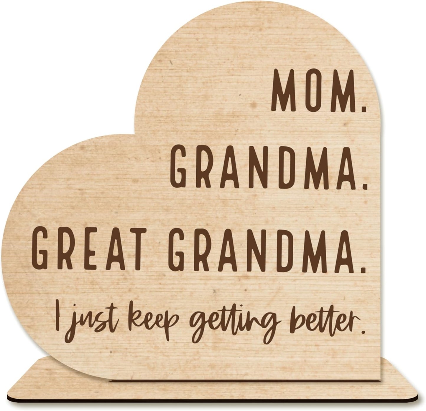 Mom Gifts,Mom Grandma Great Grandma,Wooden Plaque Decor For Home,Mom Birthday Gifts.(053)
