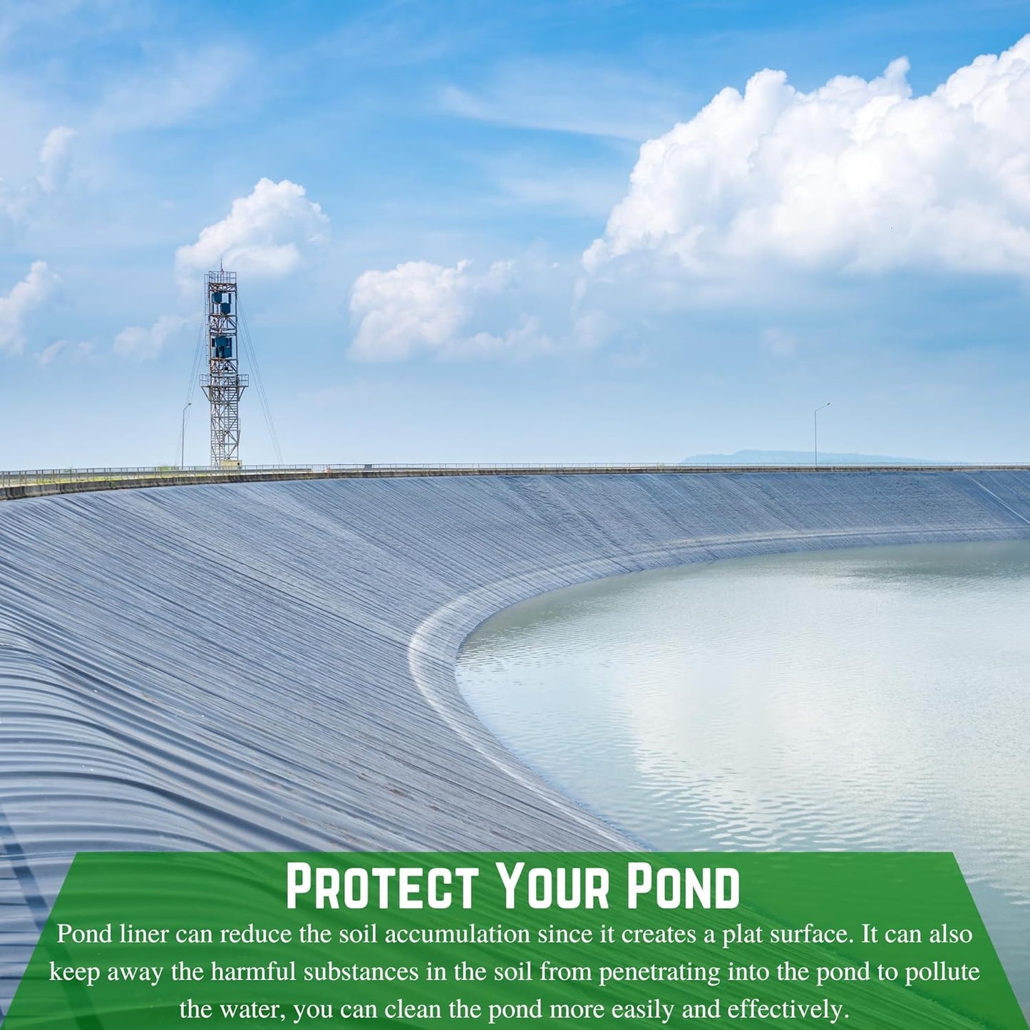 Farm Plastic Supply - 8 Mil Black/White Pond Liner - 8 Mil Fish Pond Liner, Pond Liners for Outdoor Ponds, Koi Ponds, Garden Fountain, Waterfall, Containment Liner (12' x 30')