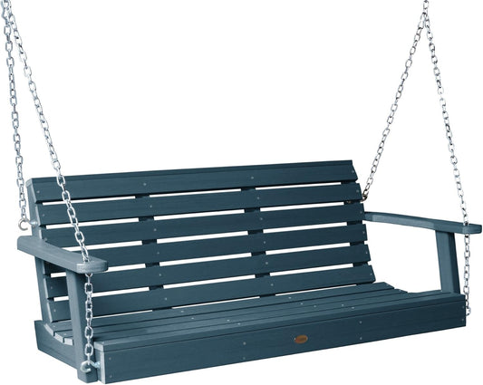 highwood Weatherly Porch Swing 5 Feet, Nantucket Blue