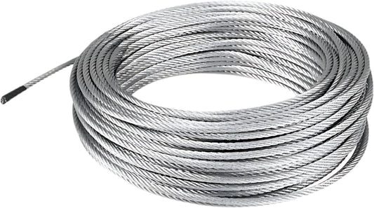 Galvanized Aircraft Cable Wire Rope 3/8" 7x19-50 ft Coil for DIY Cable Decking Railing System, Marine Grade