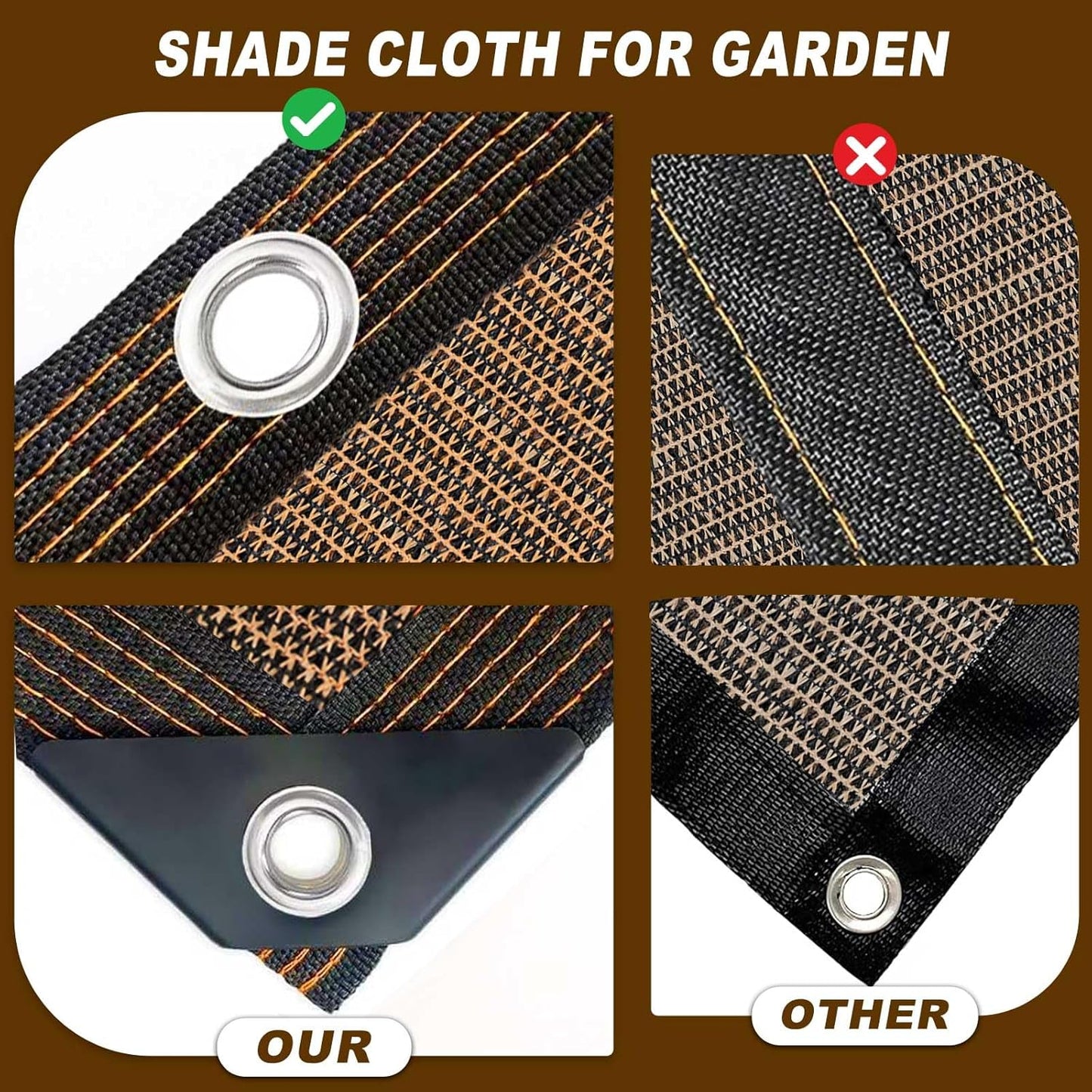 80% Shade Cloth -6.5x10FT Sunblock Net with Grommet,Lightweight and Durable UV Protection,Shade Cloth for Garden Patio Pergola Balcony Plants Greenhouse Dog Kennel Chicken Coop Outdoor