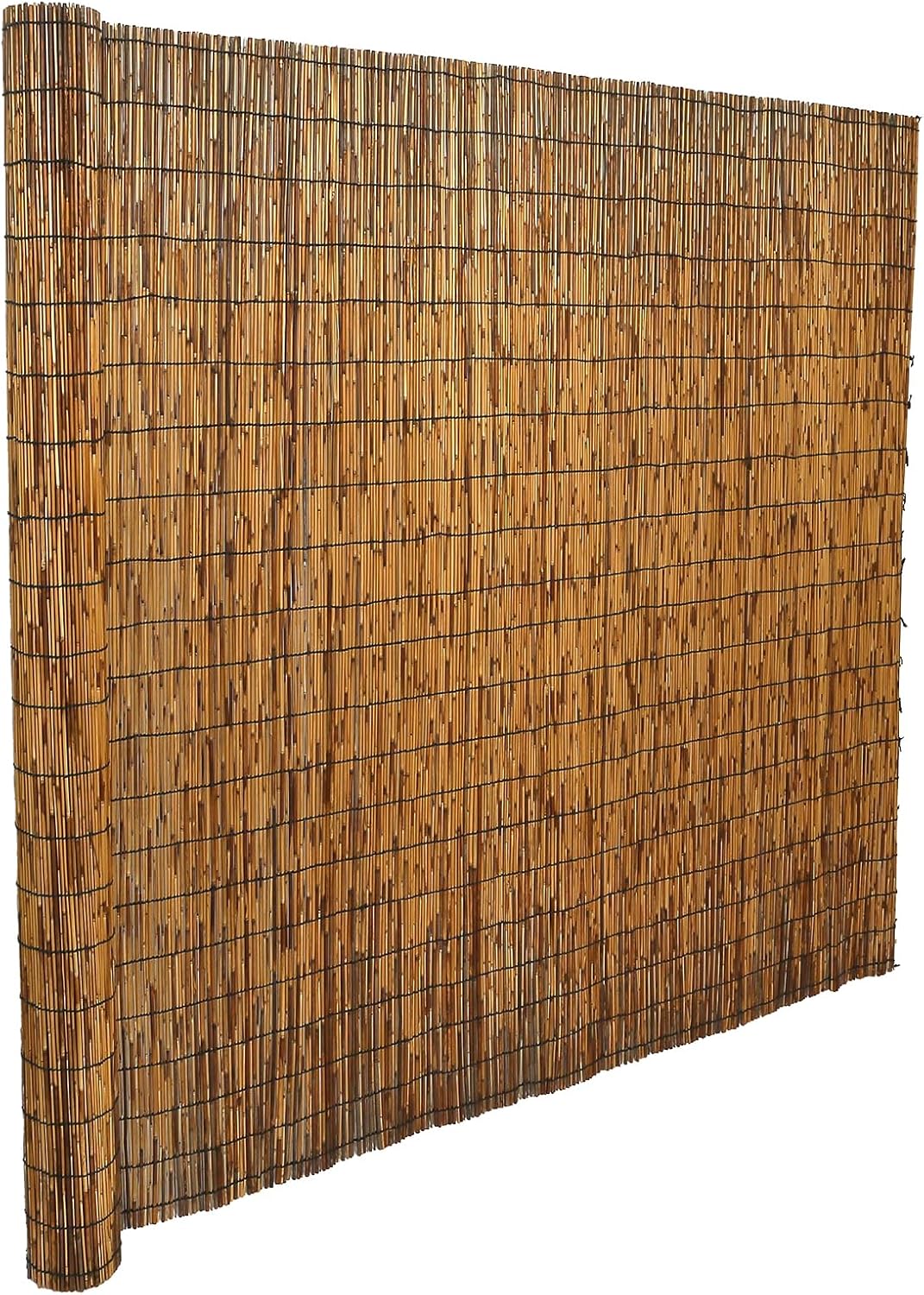 Natural Reed Fencing, Eco-Friendly Reed Fence, 4 feet High x 13.1 feet Long, Reed Screen for Backyard Patio Garden and More,Brown
