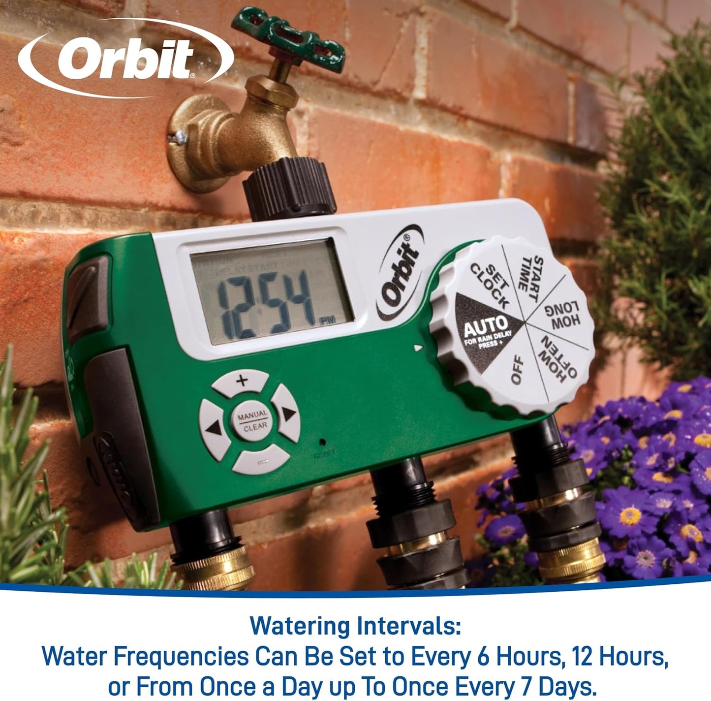 Orbit 56082 3-Outlet Programmable Digital Hose Watering Timer