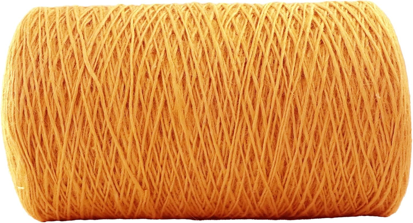 1mm x 5000 Feet Orange Jute Rope, Twine for Gardening Tomato Climbing Plant Tie Floristry Crafts Gift Wrapping Packing Decor