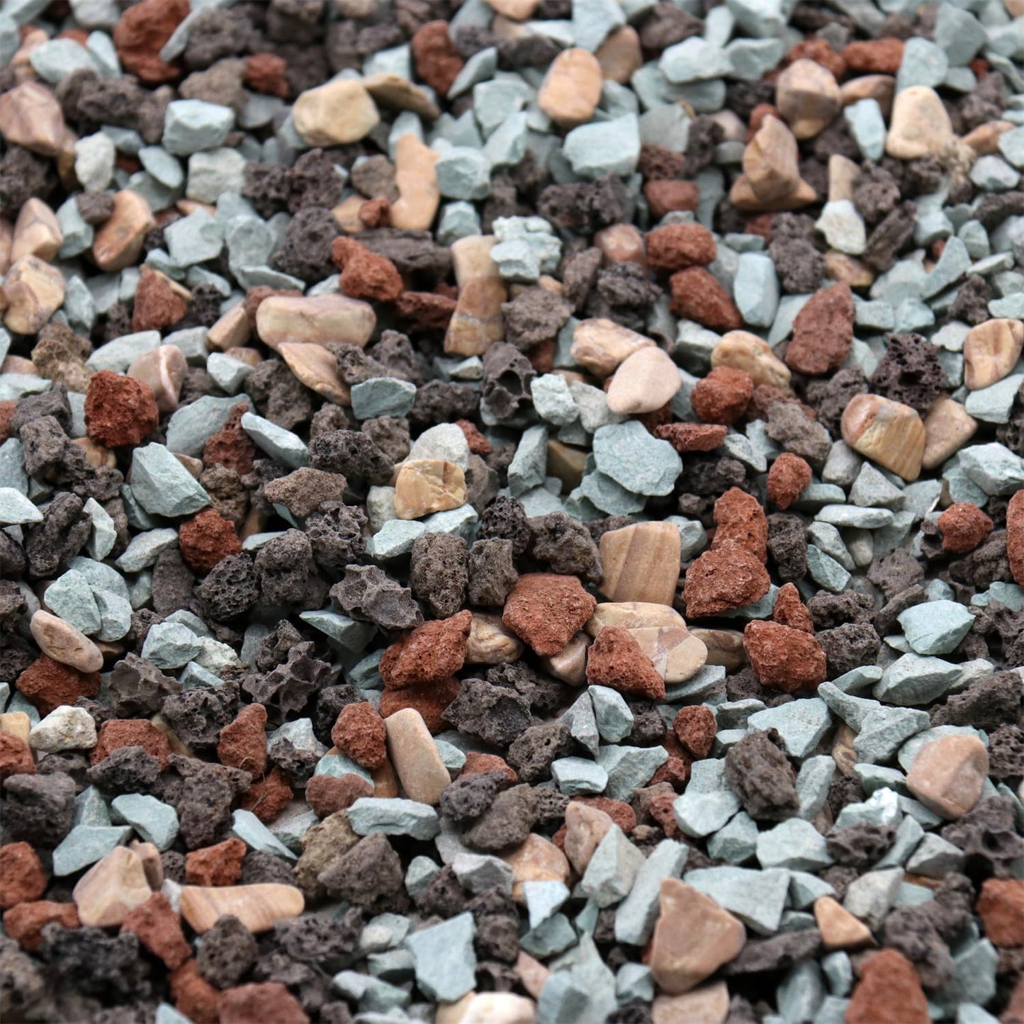 Volcanic Rock for Plants. Gritty Mix. Mixed Color Lava. 1/5 Inch - 2 lbs for Potting Soil, Succulents, Pots, Plants, Gardening (Mini (0.2 Inch), Horticultural - Bonsai Mix, 2)