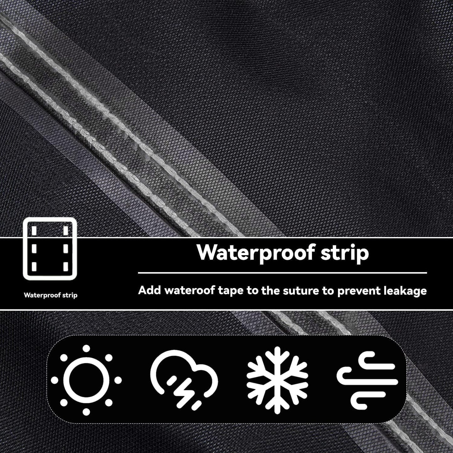 Outdoor Prep Table Cover - Heavy Duty Waterproof Cover for PC3404S Rolling Dining Table Compatible with 46 inch Outdoor Utility Cart