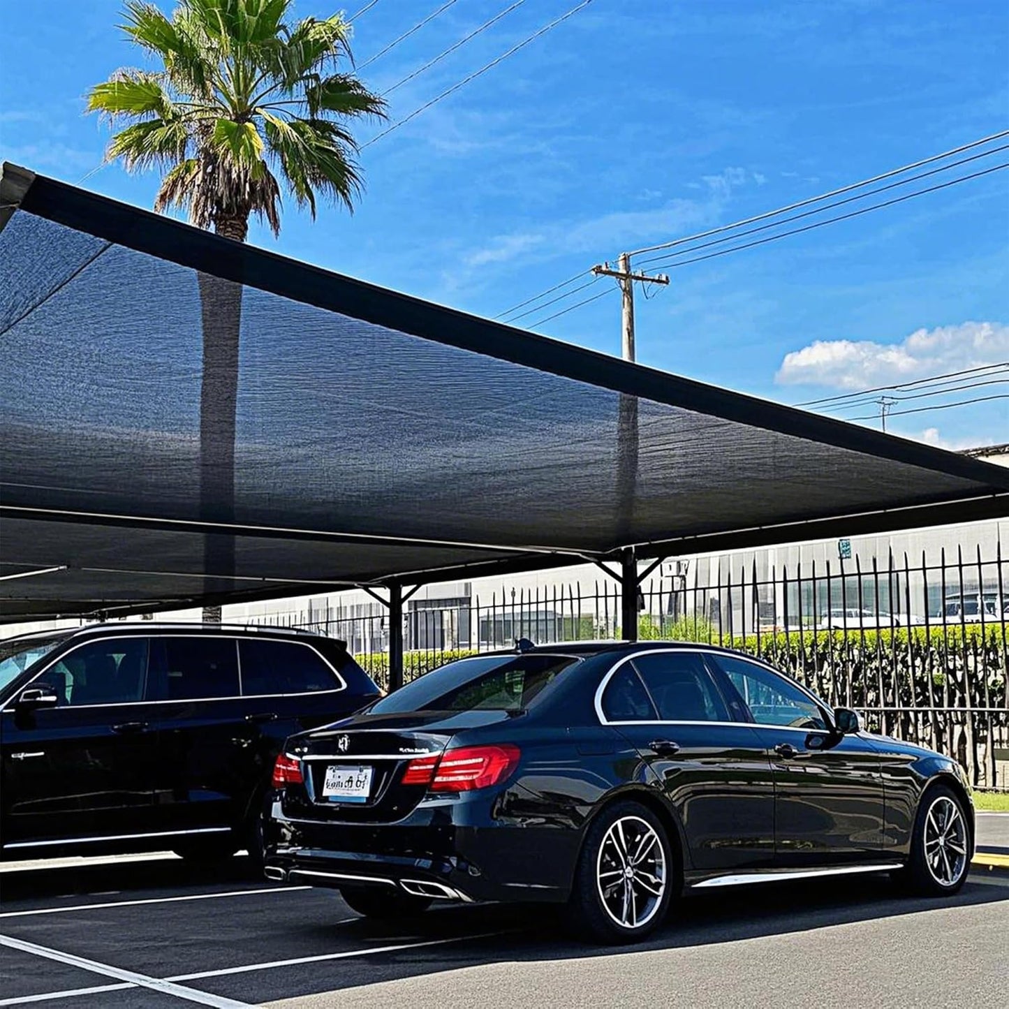 winemana Black Shade Cloth 40%, 8x20 FT Mesh Tarp - Garden Shade for Greenhouse, Patio, Vegetables, Plants Cover and Chicken Coops, Sun Shade Net for Outdoor Protection with Reinforced Grommets