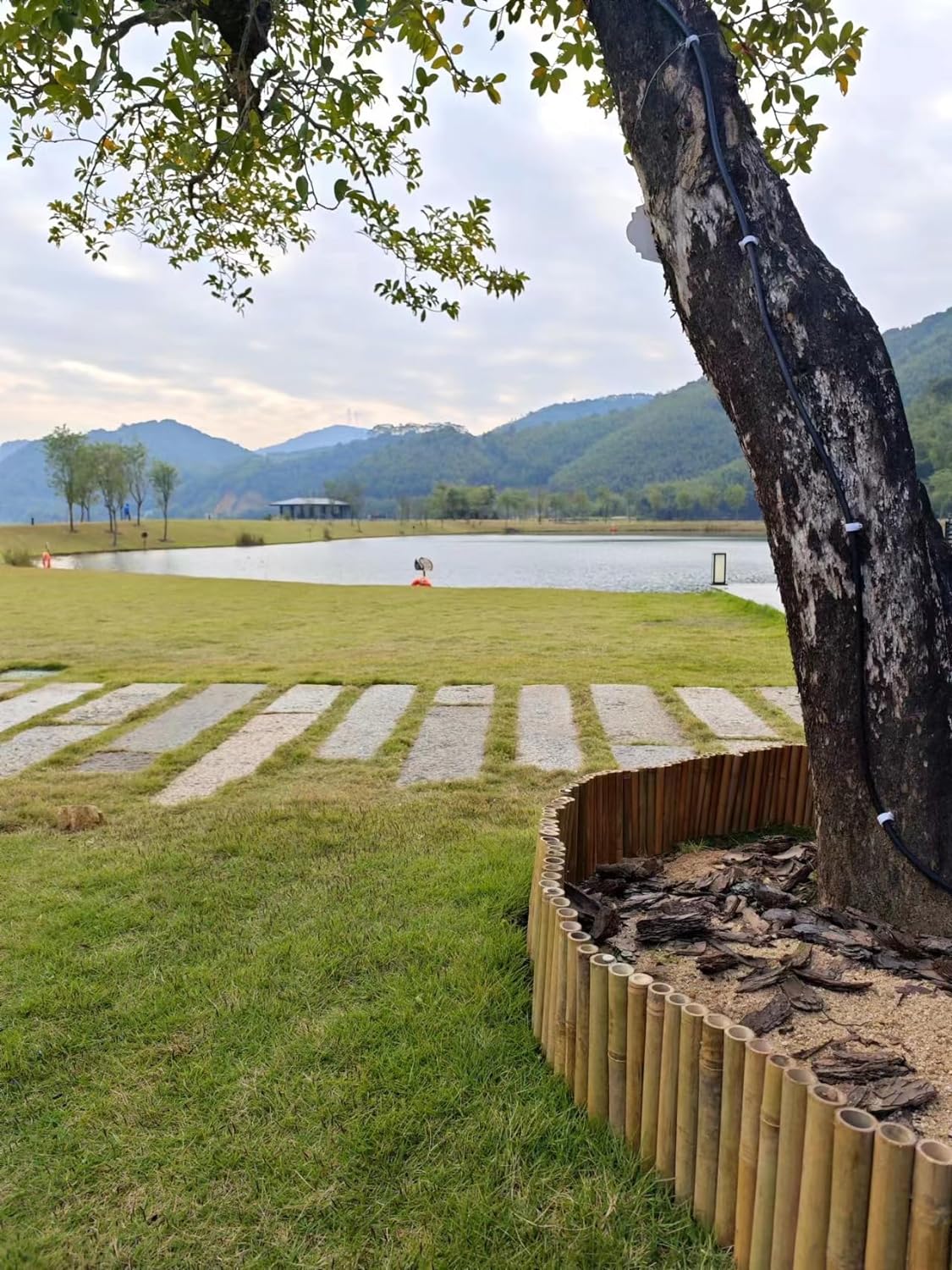 Bamboo 2 Pack Short Fence Outdoor Landscape Edging Flexible Decorative Border 7.8'' H x 47'' L