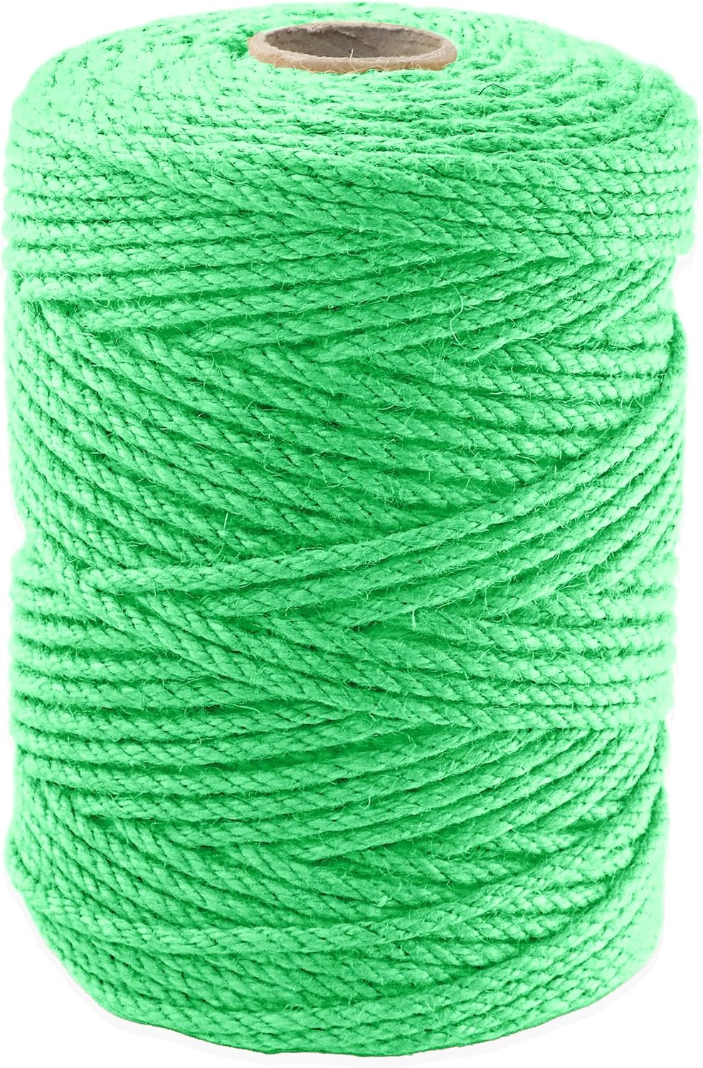 4mm x 400 Feet Light Green Jute Rope, Twine for Gardening Tomato Climbing Plant Tie Floristry Crafts Gift Wrapping Packing Decor