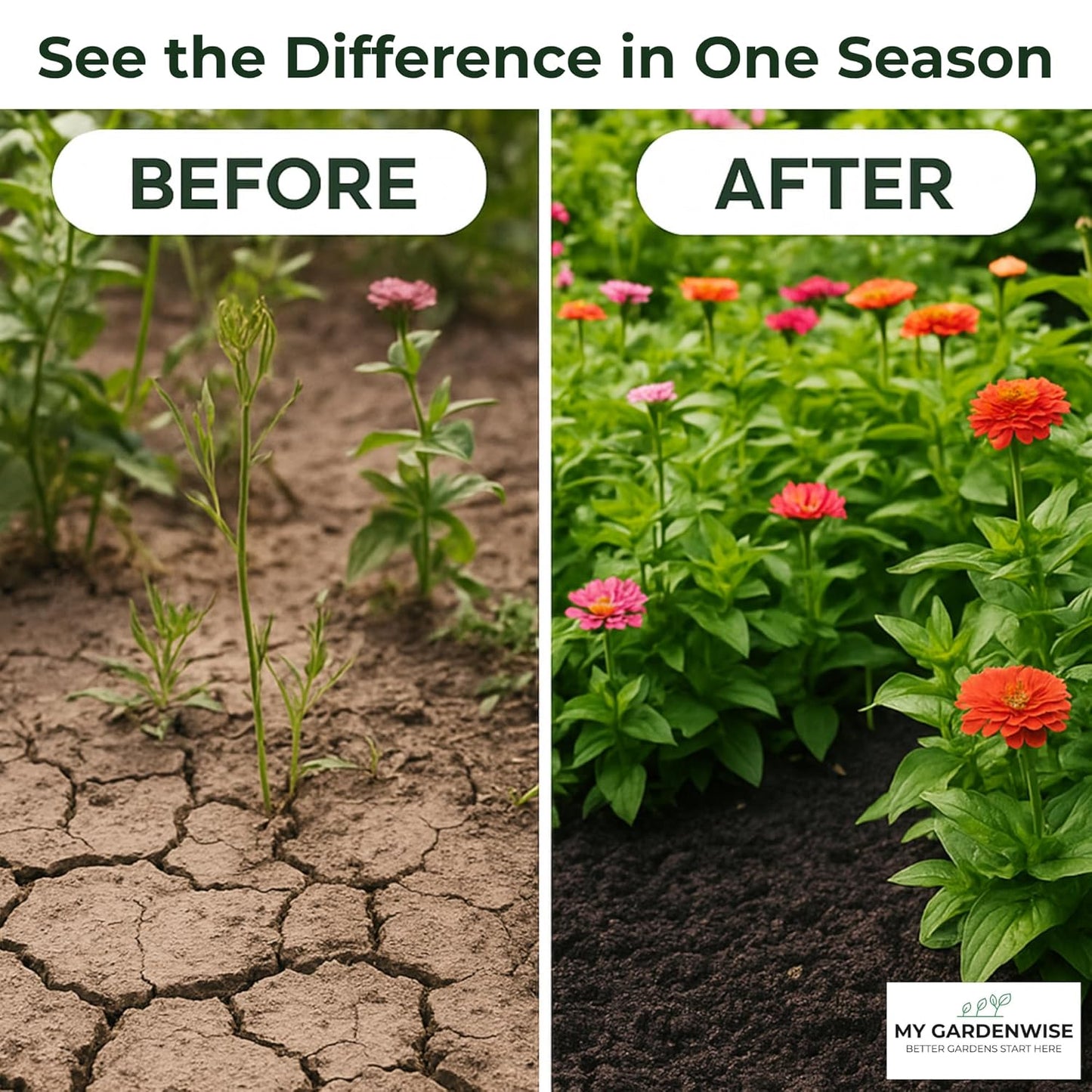 Gypsum for Soil - Calcium for Plants - Gypsum Fertilizer for Gardening, Lawn & Vegetables - Calcium for Garden (1/2 qt. - 1 lb.)