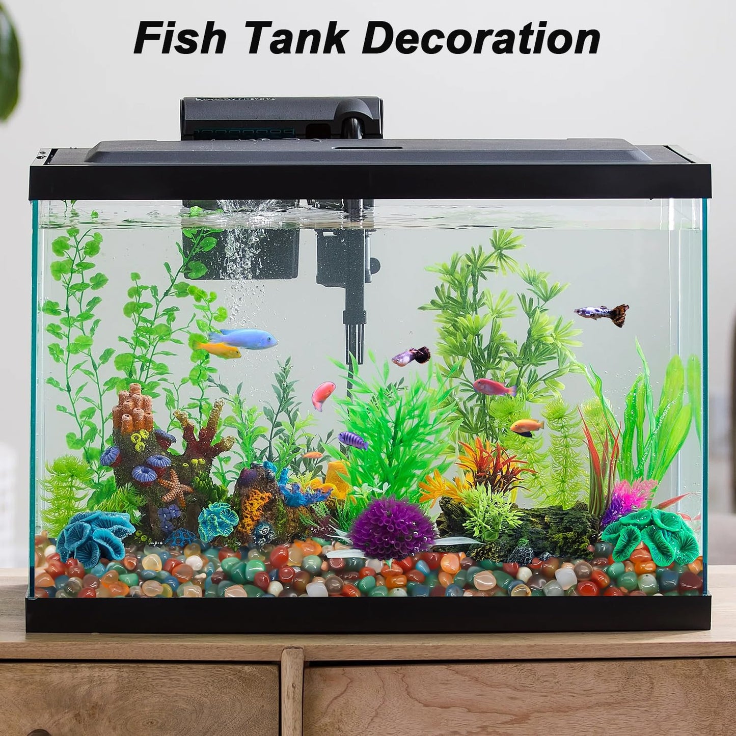 Fish Tank Gravel,Landscaping Pebbles, River Rocks,Decorative Ornamental Pebbles,Garden Landscaping Stones, DIY Smoothed Rocks for Potted Plant Resin Art Vase Fillers Aquarium Gravel Rocks (2 Pounds)