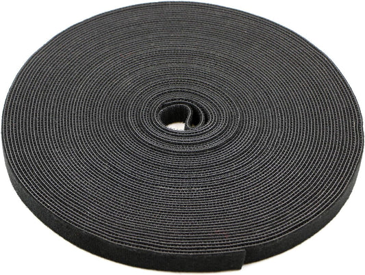 Pasow fastening tape Cable Tie Double Side Nylon Power Wire Management 3/4Inch 1 Roll Hook (25 Yards, Style 1)