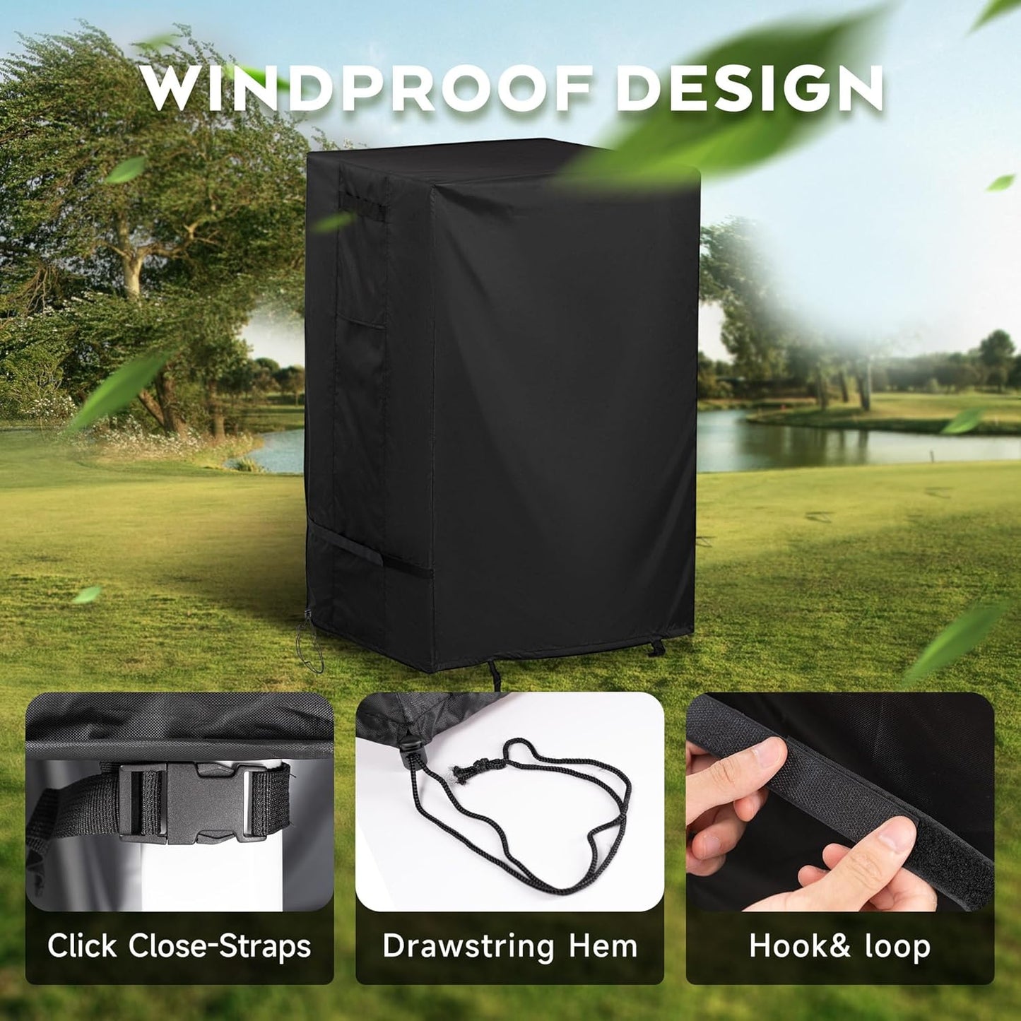 Smoker Cover for Pit Boss PBV3G1 Smoker Grill, Outdoor Grill Cover for Pit Boss Vertical Smoker Grill