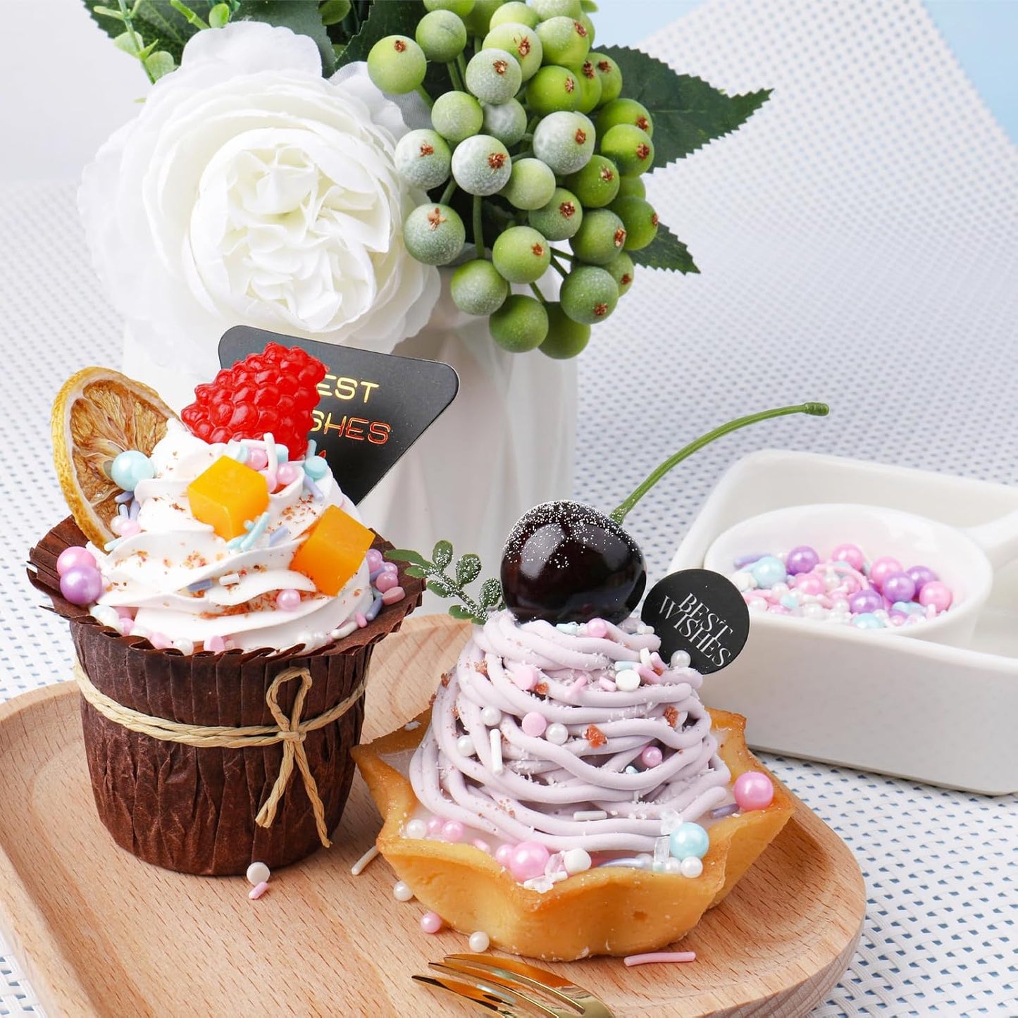 Pastel Sprinkles for Cake Decoratiing, Pink Purple Blue White Sprinkles Mix Jimmies, 130g/4.59oz, Confetti for Baking, Cookies, Cupcake, Ice Cream Toppings, Celebrations Wedding Shower Party Christmas Supplies