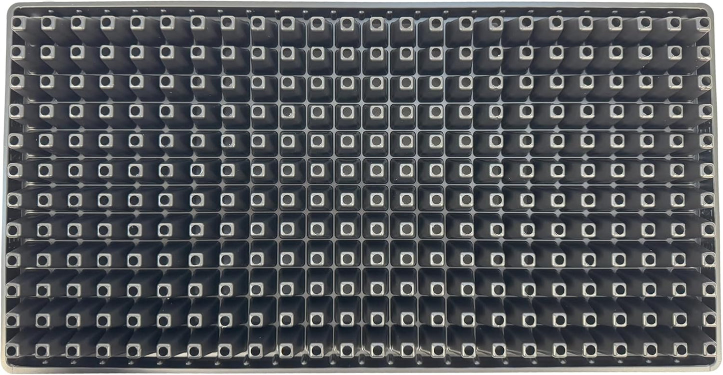288 Cell Seedling Plastic Nursery Trays, 10 Pack, Thick Durable Germination Plug Trays, 2880 Cells Reusable Plant Propagation