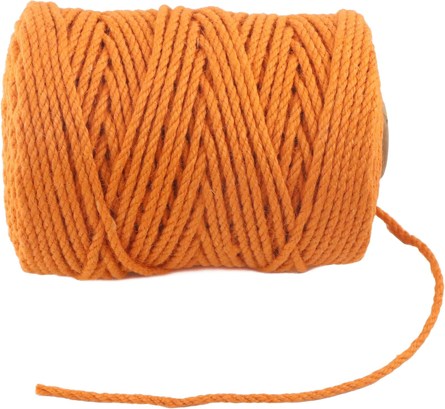 4mm x 500 Feet Orange Jute Rope, Twine for Gardening Tomato Climbing Plant Tie Floristry Crafts Gift Wrapping Packing Decor
