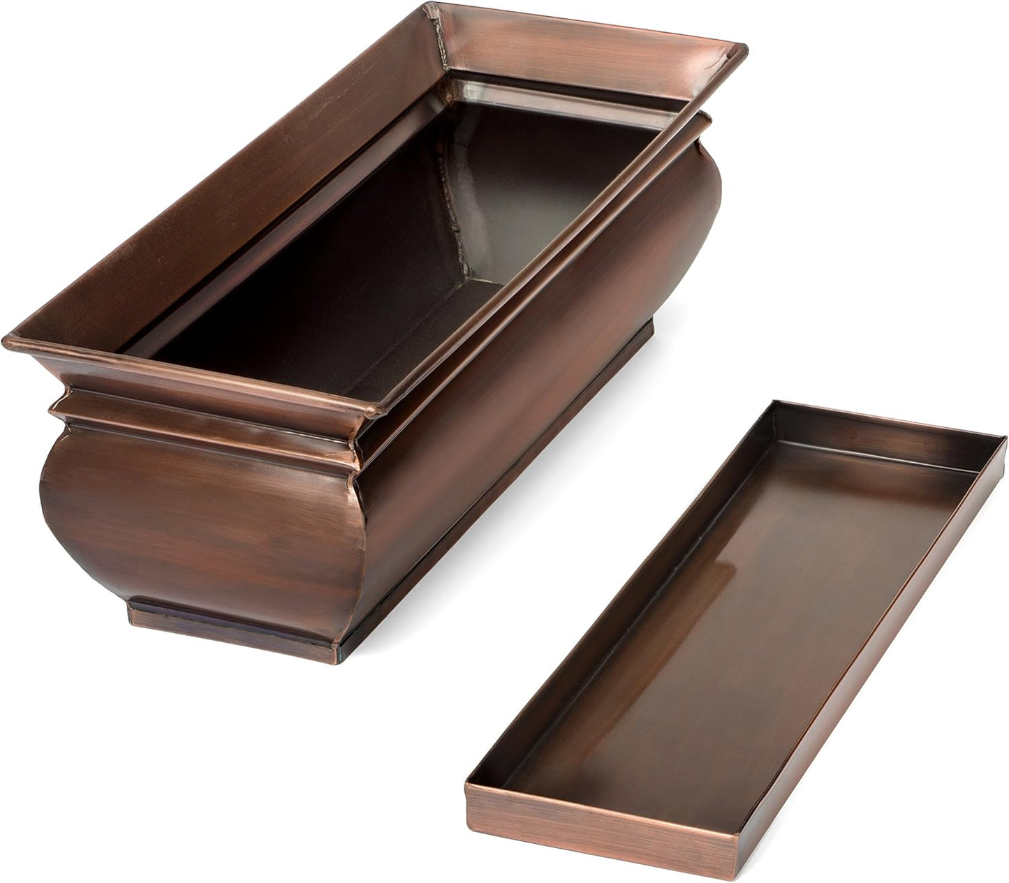 H Potter Herb Planter Pots Succulent Window Box Rectangular Indoor Outdoor Flower Garden Planters Dimensions 16 x 6 x 5.75 Inches