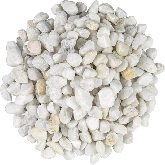 MSI Decorative Tumbled White Pebbles, 0.25 inch - 0.75 inch, 40 lb. Bag (55 Bags/Pallet)