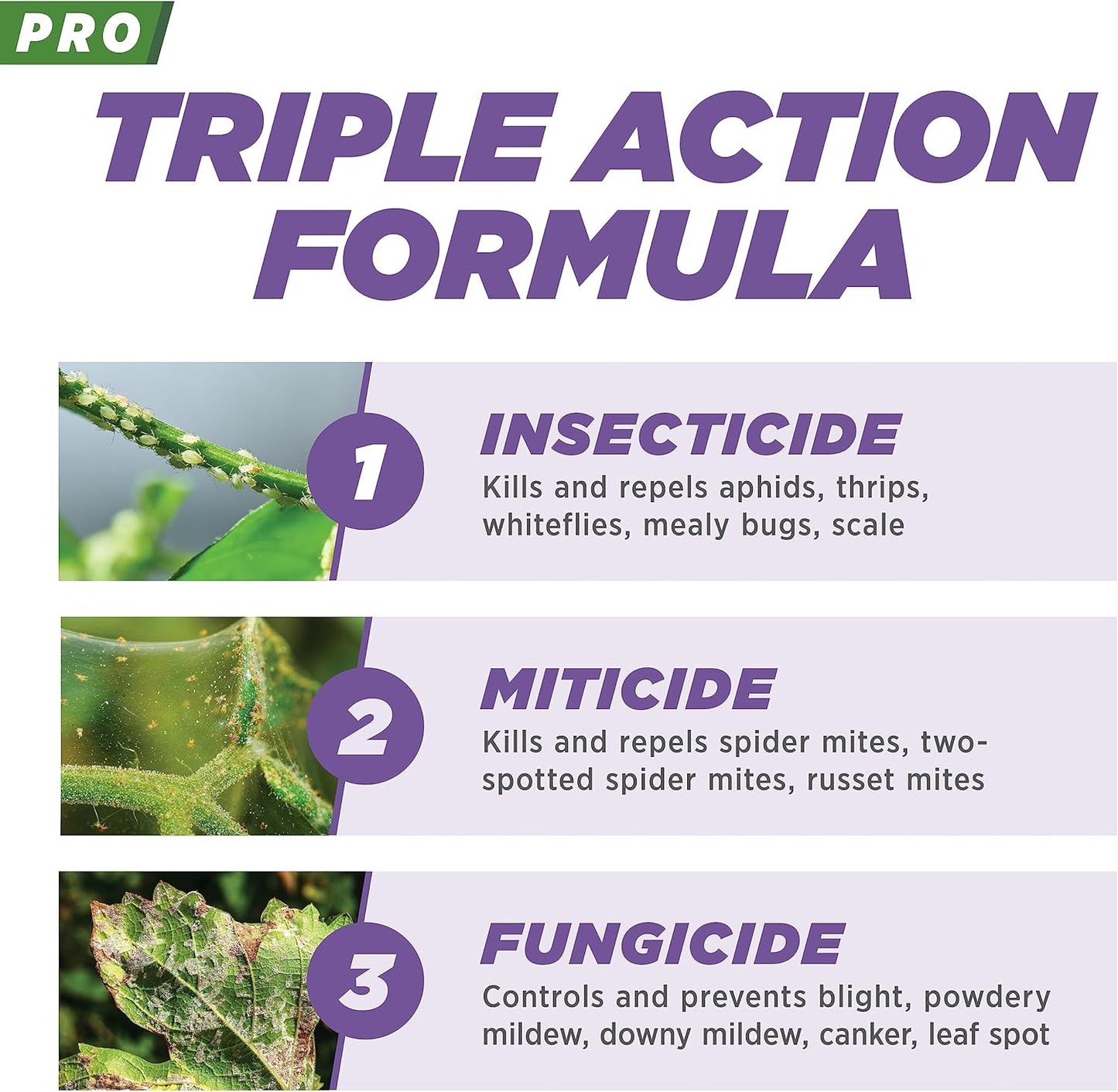 Earth's Ally Pro 3-in-1 Plant Spray 2.5 gal Super Concentrate | Insecticide, Fungicide & Spider Mite Control, Use on Indoor Houseplants and Outdoor Plants, Gardens & Trees - Insect & Pest Repellent