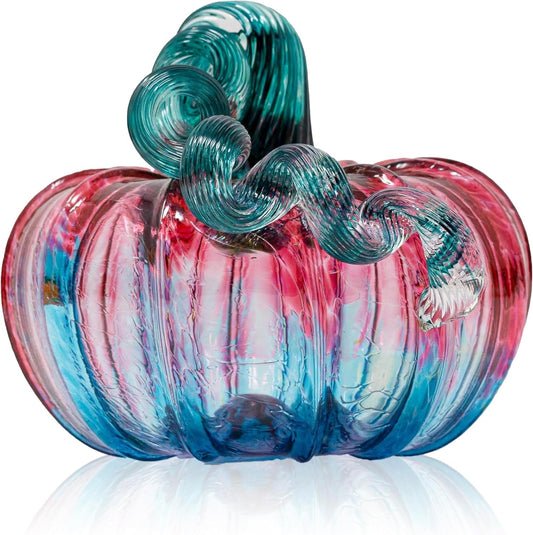 Luke Adams Glass | Handmade Glass Pumpkins | Handmade Table Top Home Decor (Squat, Mermaid)
