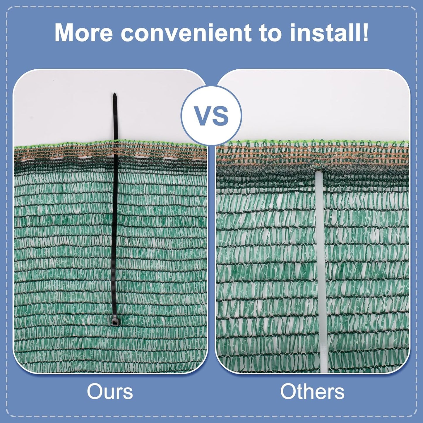 LOVE STORY 6x8FT 55% Green Shade Cloth Sun Shade Net UV Resistant Mesh Tarp Plant Cover Sunblock Net for Garden,Greenhouse,Vegetables,Flowers