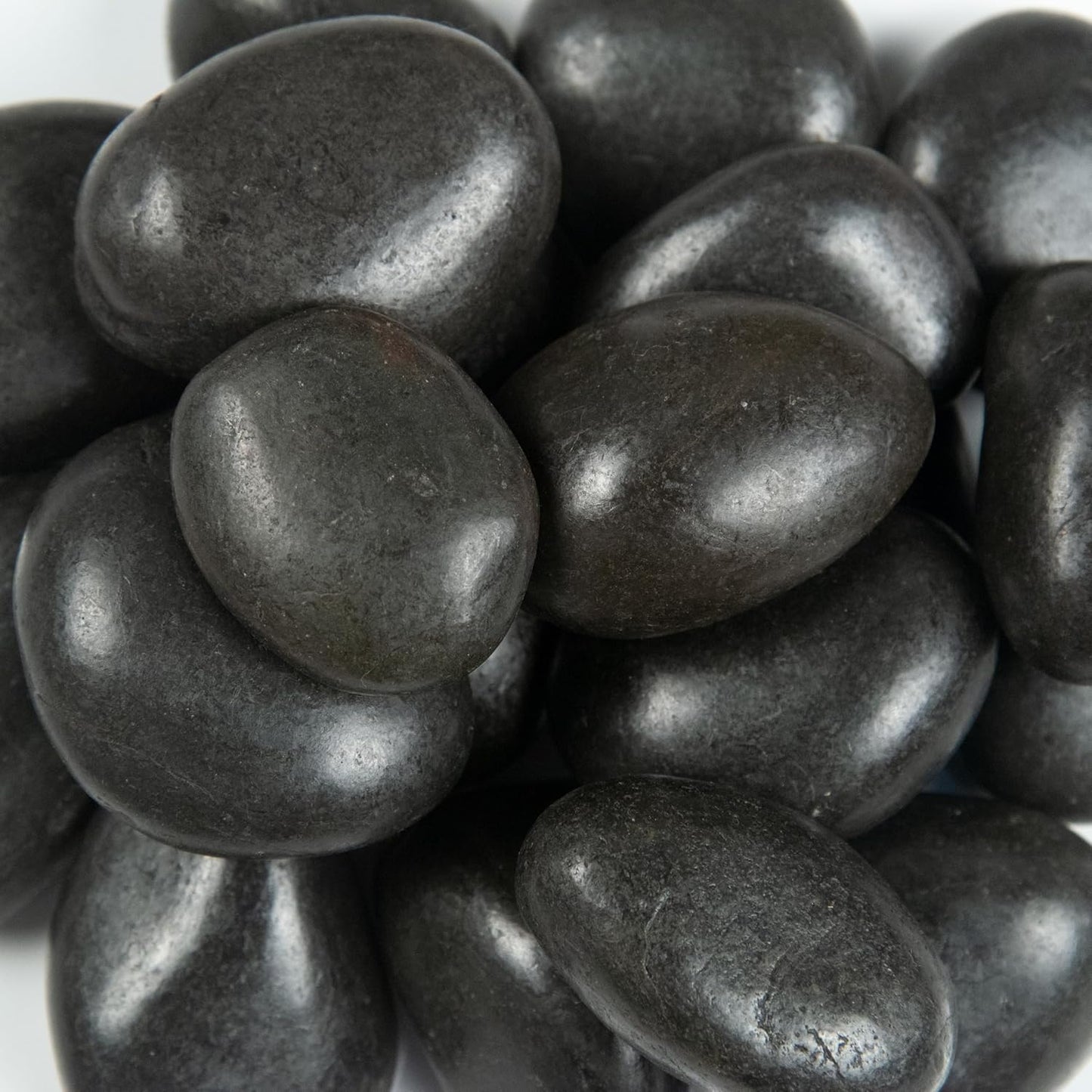 MSI Decorative Polished Black Pebbles, 1.2 inch - 2 inch, 40 lb. Bag