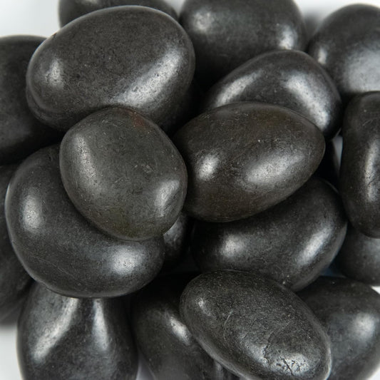 MSI Decorative Polished Black Pebbles, 1.2 inch - 2 inch, 40 lb. Bag