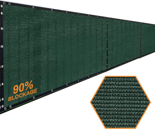 Xpose Safety Privacy Fence Screen 8.5’ x 100’ – Heavy Duty Green Mesh with 90% Visibility Block, UV Protection – for Garden, Yard, Nursery, Kennel, Dog Run, Greenhouse