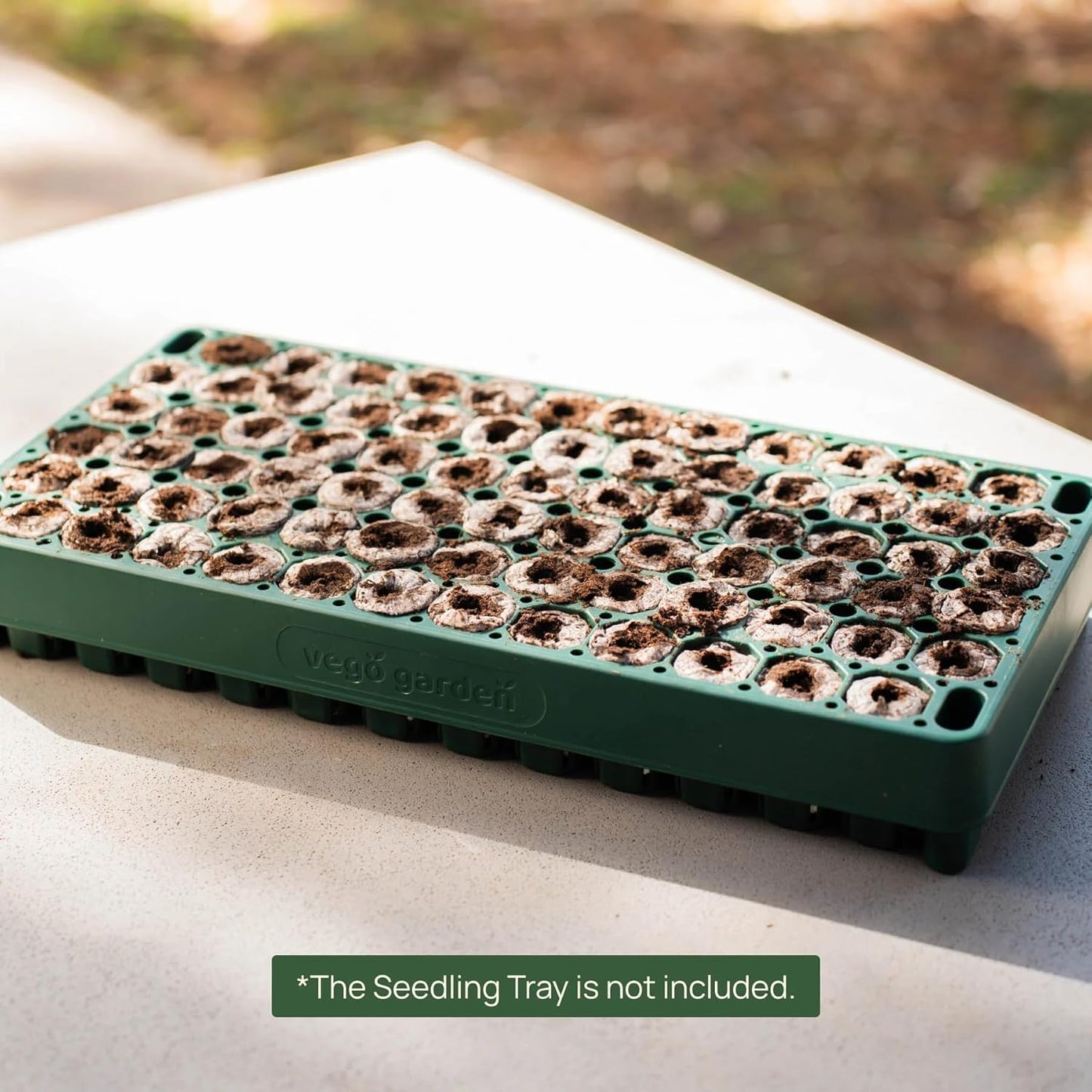 Vego garden Seedling Popper Tool, 3-in-1 Plant & Pop Board - 10" x 20", Works Perfectly with Stackable Seedling Trays