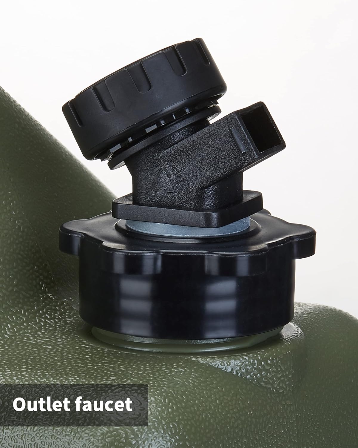 UPWOIGH Camping Water Container, 2.6 Gallon Water Containers Jug, Truly No Leakage Water Storage, Military Green Water Tank,BPA Free Portable Emergency Water Storage for Camping, Hiking