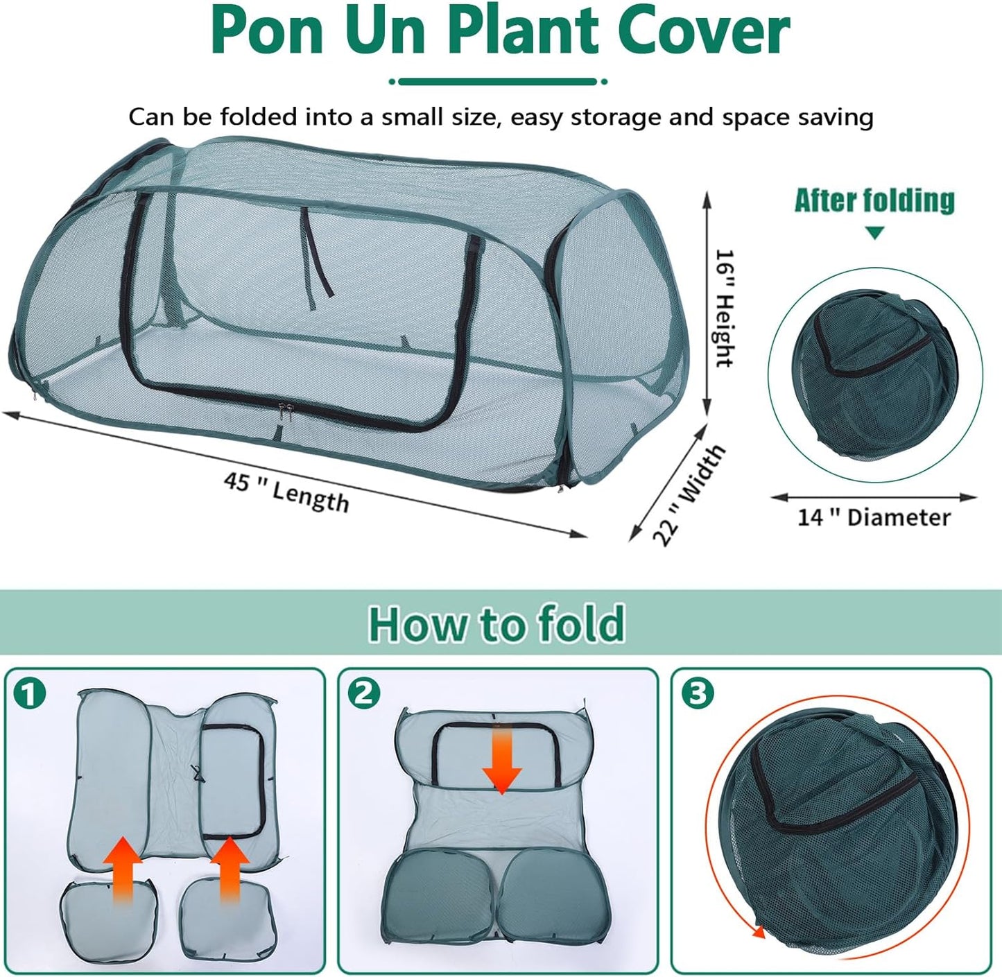 Garden Rows Accelerator Plants Cover,Garden Covers for Raised Beds (Green)