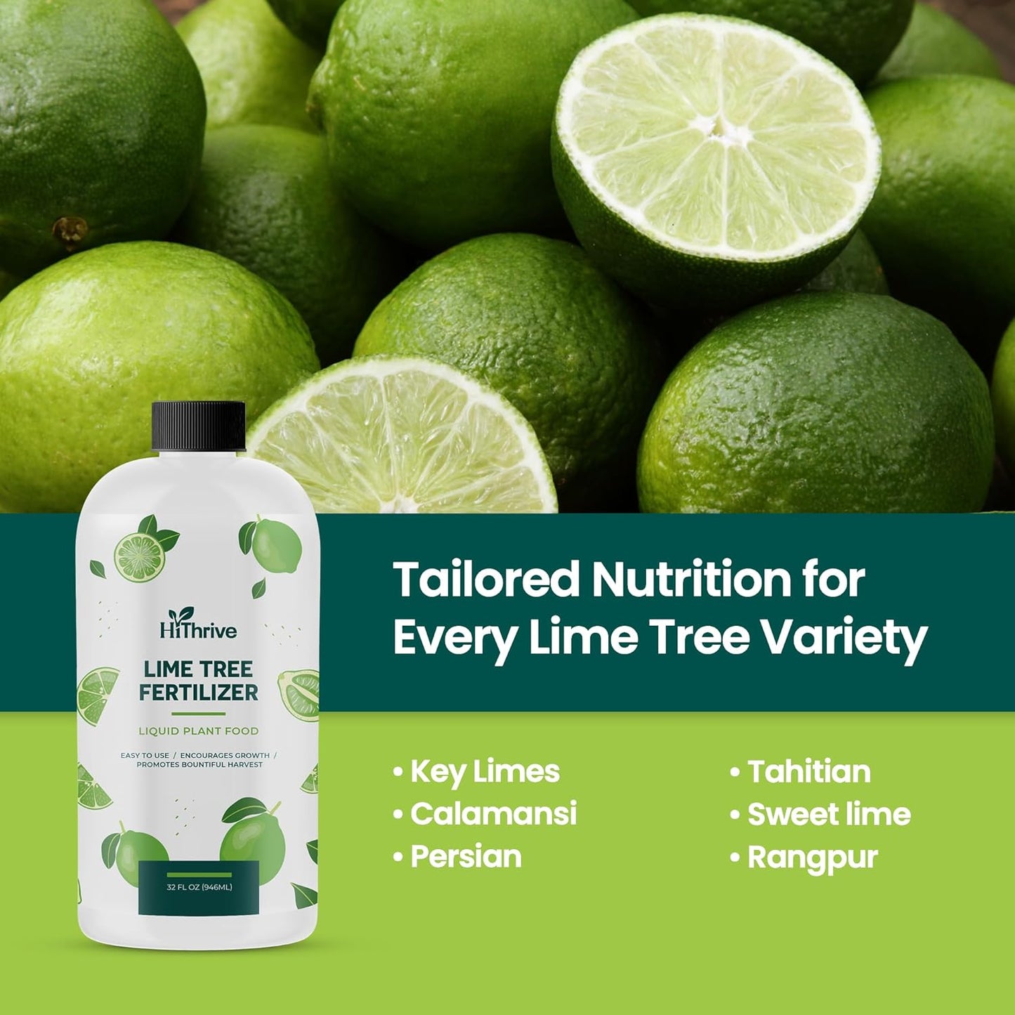 32oz Citrus Tree Fertilizer for Lime Trees Live Plants - Makes 32 Gallons of Liquid Lime Tree Fertilizer - Ideal Citrus Plant Food, Promotes Healthy Trees and Zesty Fruits for All Limes