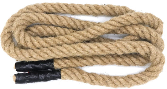 Jute Rope 1 Inch x 10 Ft, IMROPE Natural Jute Rope Twisted 4 Strands for DIY Arts Crafts, Garden, Home Decorating, Hammock