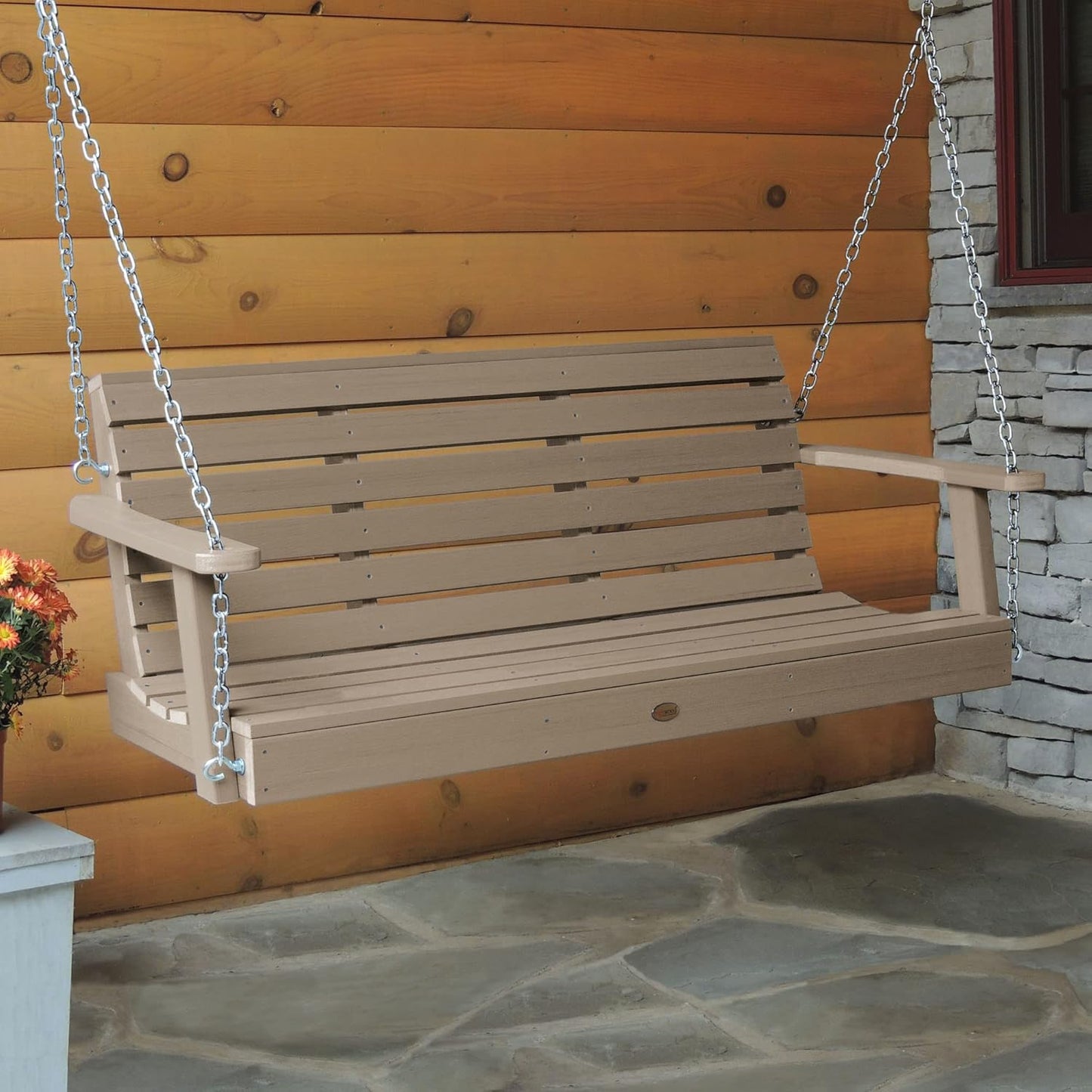 Highwood Weatherly Porch Swing 5 Feet, Woodland Brown