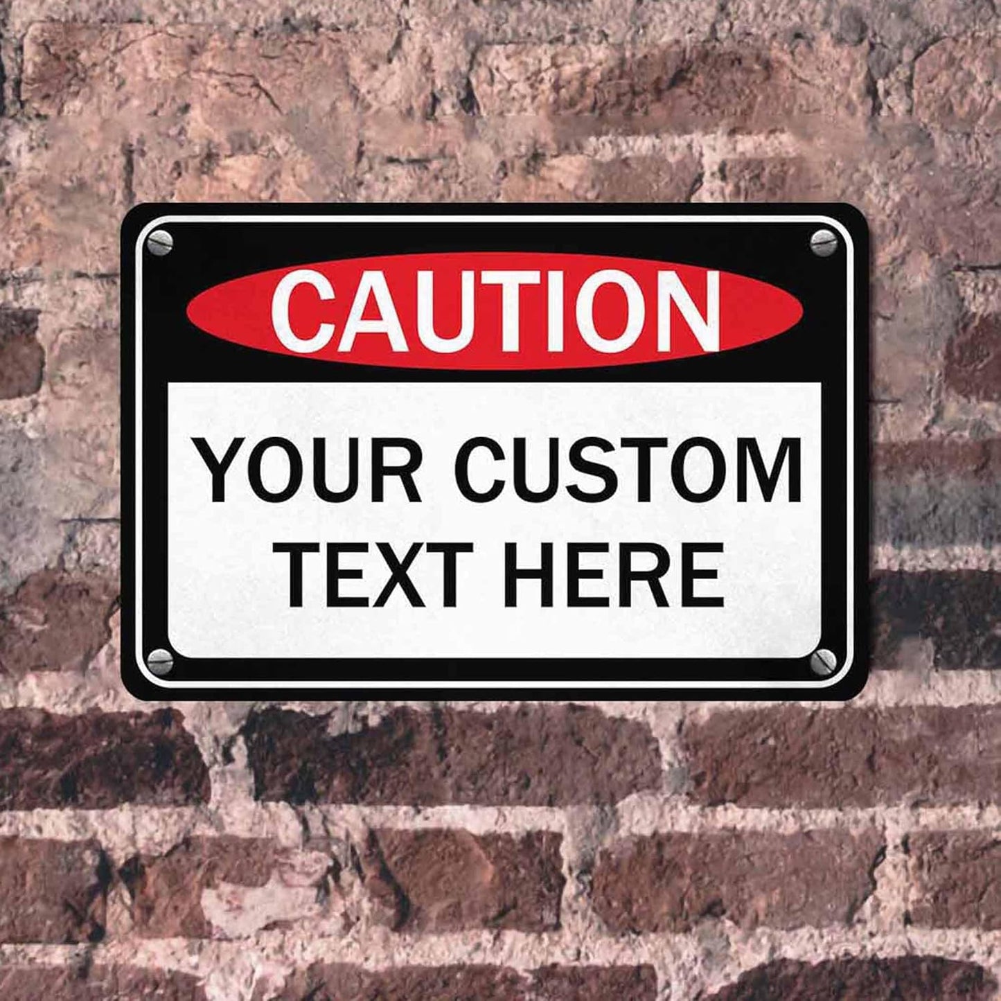 Custom Sign, Personalized Metal Signs, Customize for Office, Business, Workplace, Office, Home, Delivery Signs, Metal Sign With Your Own Image, Text,Photo, Pets, Kids Art Made in USA (Design 3)