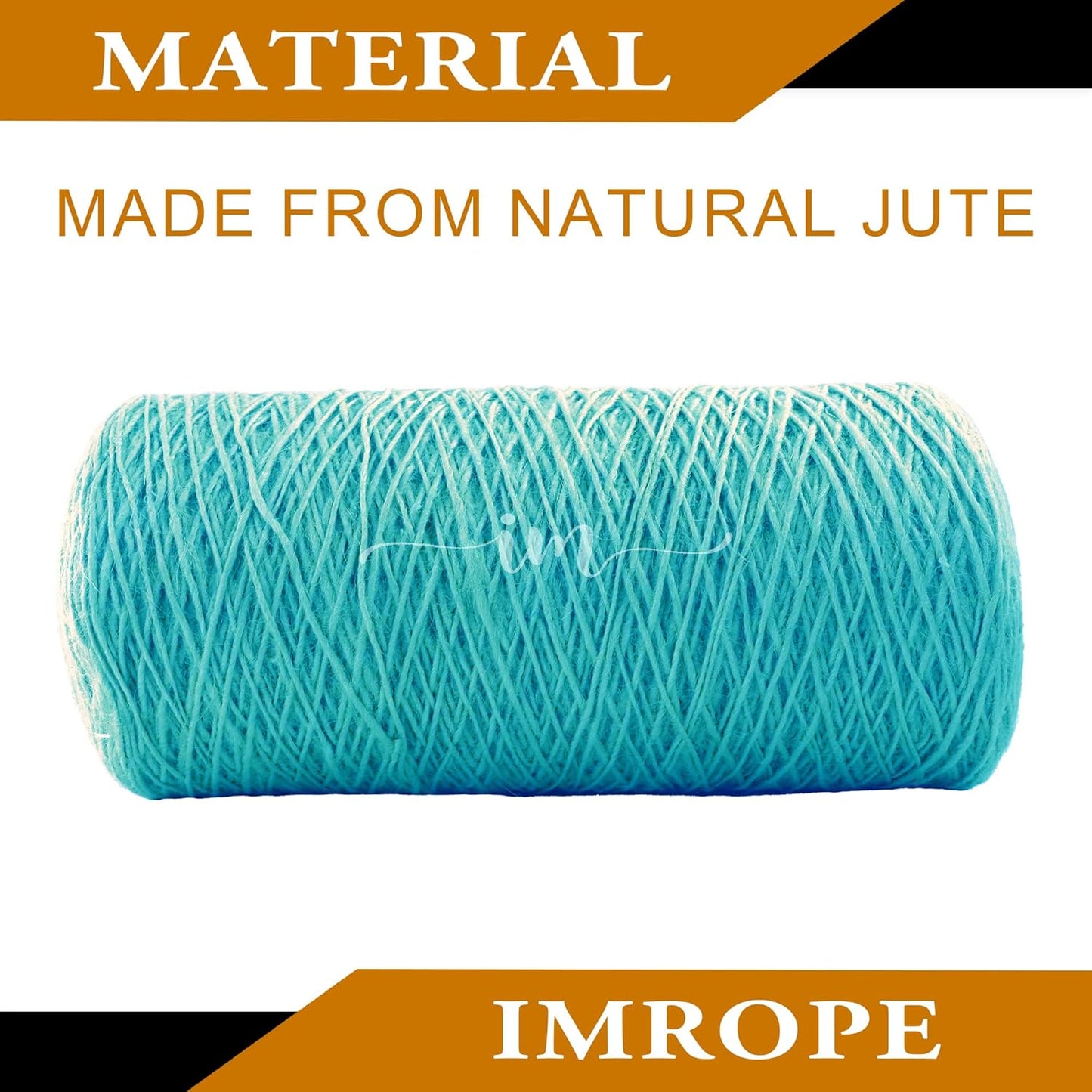 1mm x 2000 Feet Blue Jute Rope, Twine for Gardening Tomato Climbing Plant Tie Floristry Crafts Gift Wrapping Packing Decor
