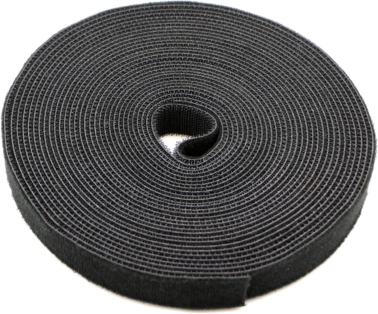 Pasow fastening tape Cable Tie Double Side Nylon Power Wire Management 3/4Inch 1 Roll Hook (10 Yards, Style 1)