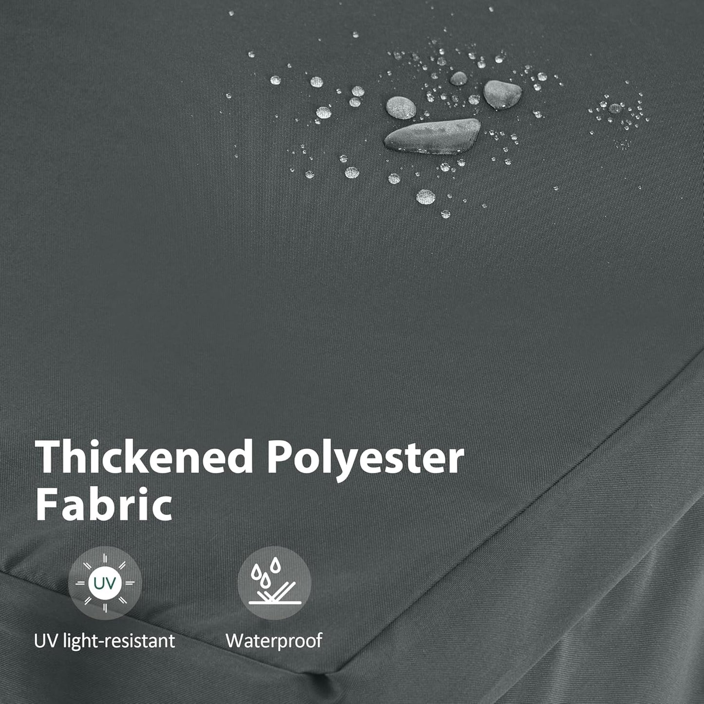 MCombo 2-3 Person Outdoor Patio Swing Chair, Convertible Canopy Hanging Swing Glider Lounge Chair, Removable Cushions, 4003 (Dark Gray)