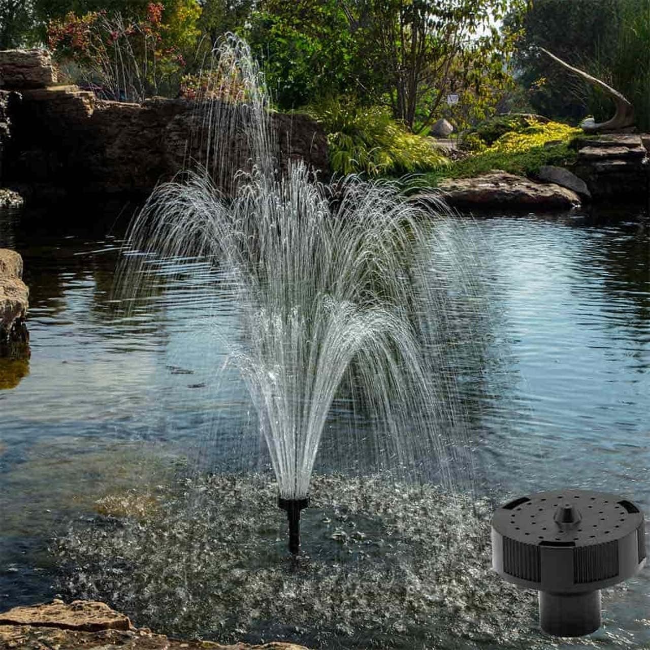 The Pond Guy MagFlo High-Efficiency Compact Pump for Small Water Gardens, Quiet Multi-Purpose System for Waterfalls, Fountains or Spitters, 2160 GPH