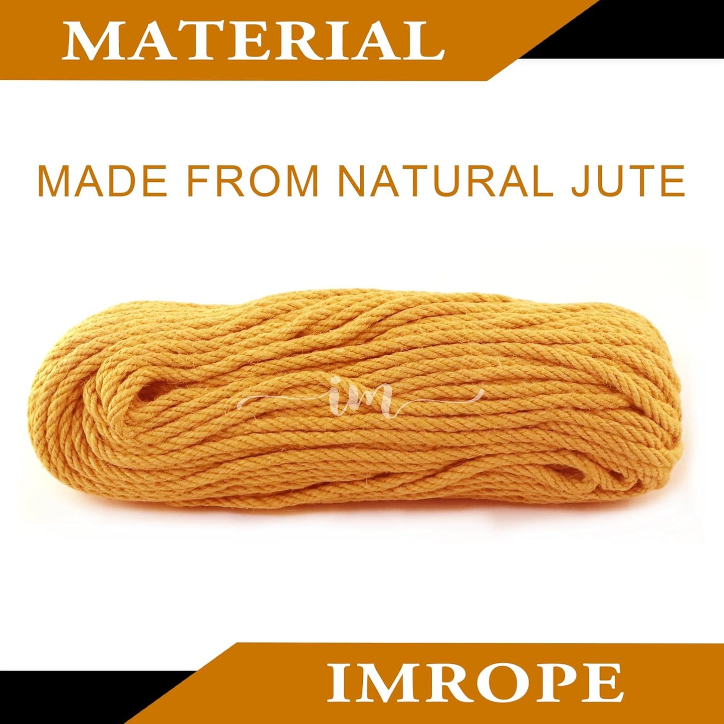 6mm x 200 Feet Orange Jute Rope, Twine for Gardening Tomato Climbing Plant Tie Floristry Crafts Gift Wrapping Packing Decor