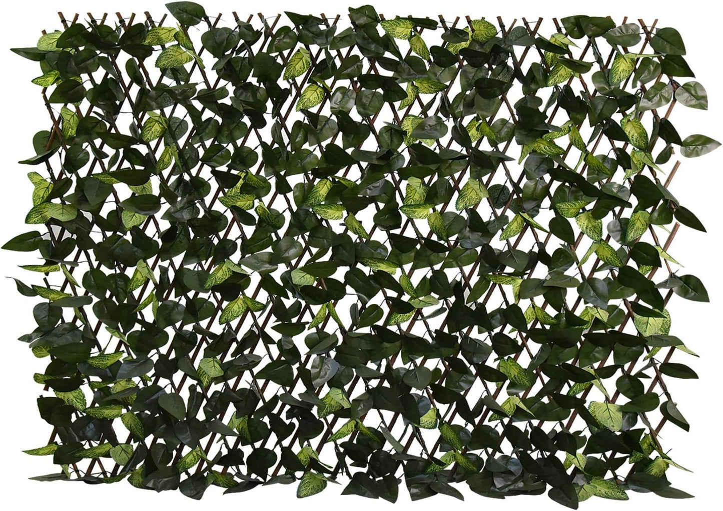 Expandable Fence Privacy Screen for Balcony Patio Outdoor,Decorative Faux Ivy Fencing Panel,Artificial Hedges (Single Sided Leaves)…