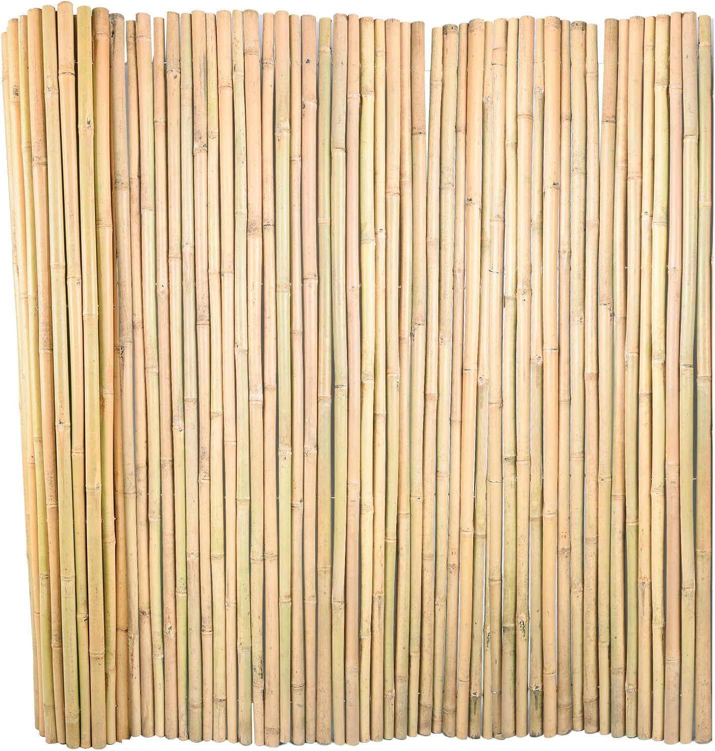 Natural Bamboo Fence 6ft H x 8ft L x 0.7In D, Eco-Friendly Privacy Fence for Outdoor Wall, Garden, Yard, Pool, Patio, Decorative Bamboo Fencing