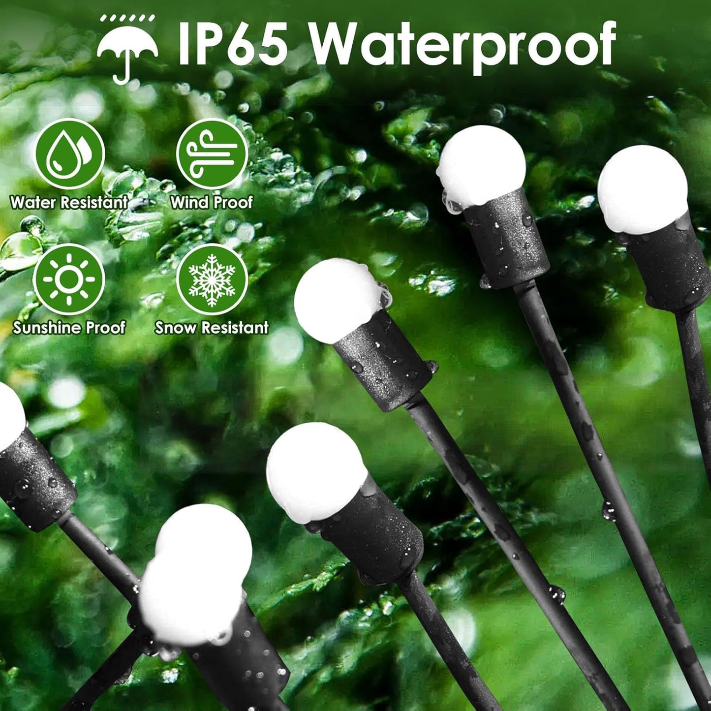 BOSSERN 2025 Solar Lights Outdoor Waterproof, 10 Pack Solar Garden Lights, Firefly Light Outdoor Waterproof, Twinkle Swaying Fairy Light for Yard Patio Pathway Garden Decoration (Cold White)