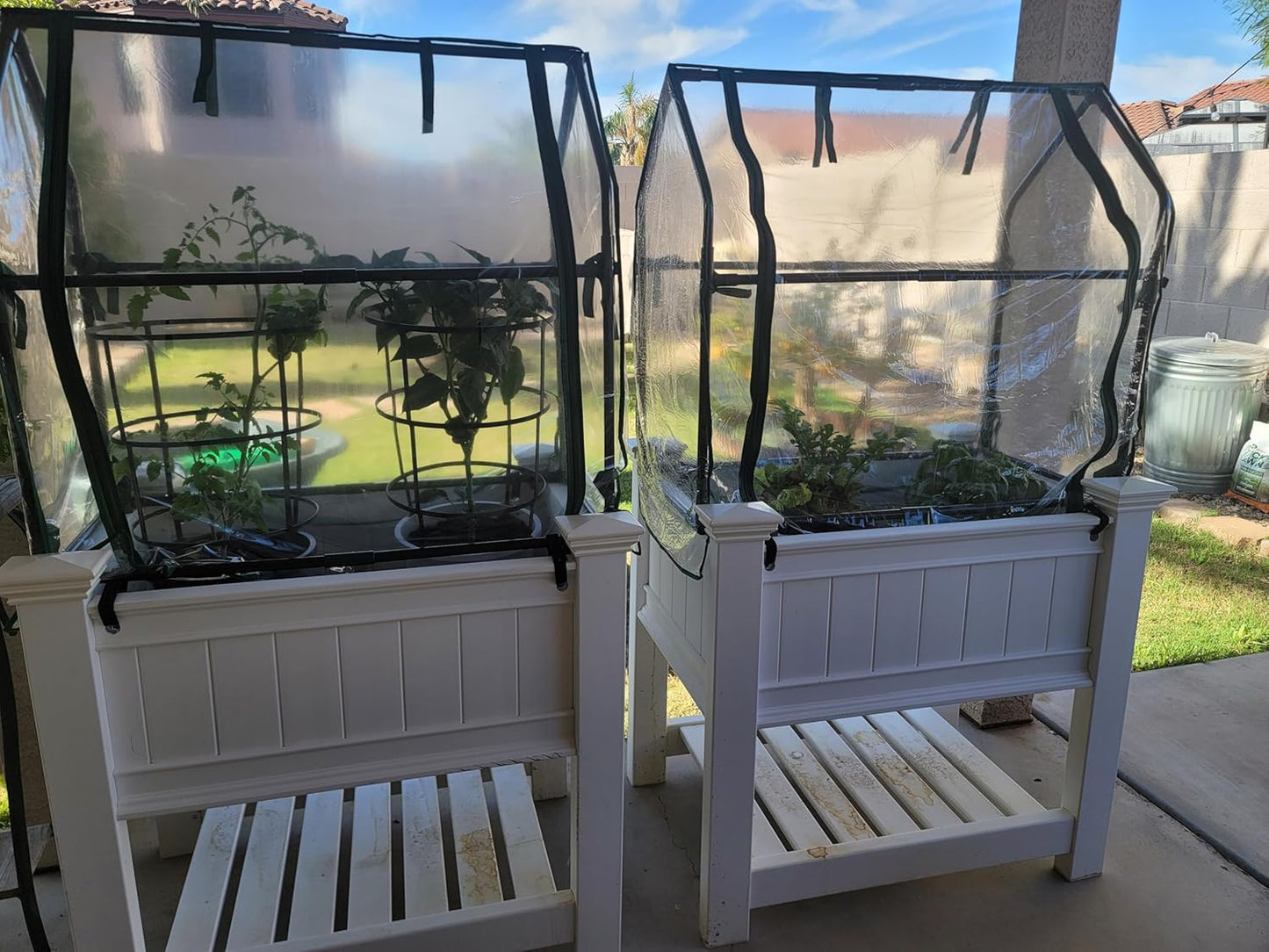 Gardzen Mini Greenhouse Heavy Duty Portable Green House, Clear Tent Indoor or Outdoor for Plants 36.2”(L) x18.9”(W) x33.3”(H)