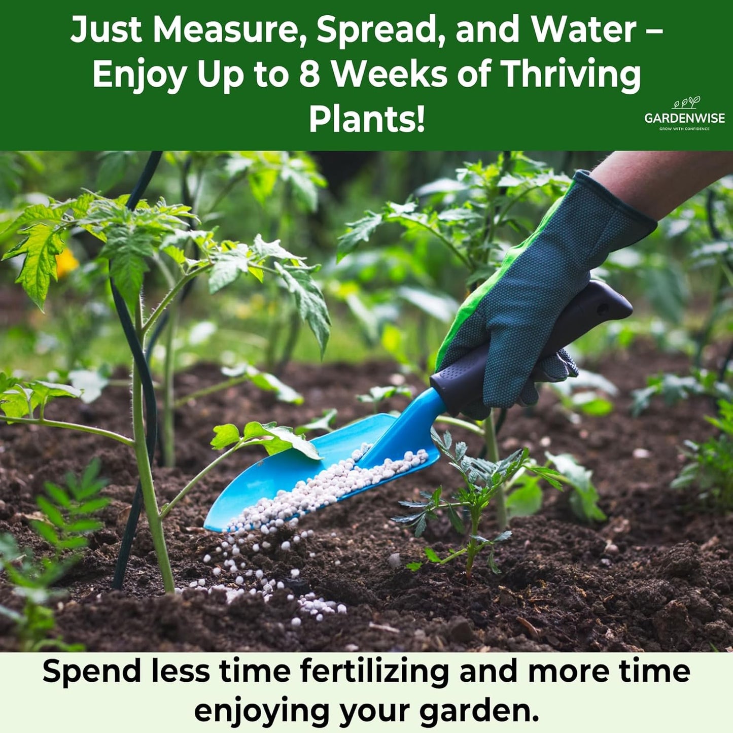 10-10-10 Plant Fertilizer Slow Release - 10 10 10 All Purpose Granular Garden Fertilizer for Vegetables, Tomato, Arborvitae, Shrubs, Rose, Flowers, Fruit, Fig Trees (1/2 Quart)